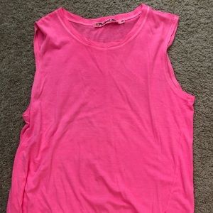 Michael Stars hot pink muscle tank. One size.